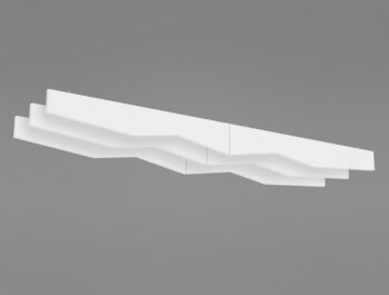 zigzag.jpg Ecophon Solo Baffle Zig Zag/hook White Frost 1800x600mm 4 stuks