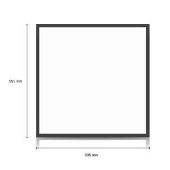 Zwart led paneel 60x60 afmetingen