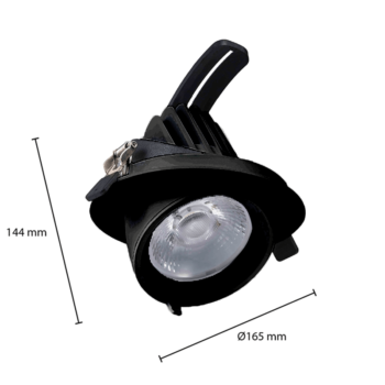 downlight-kantelbaar-cct-zwart-30w-05 Kantelbare zwarte downlight met cct switch.
