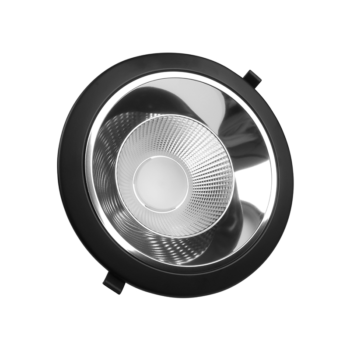 Zwarte Downlight Ø195 met cct-switch 19W