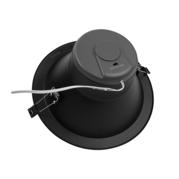 Zwarte Downlight Ø195 met cct-switch 19W